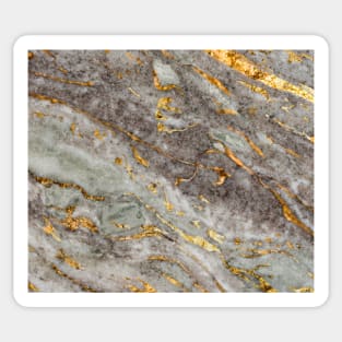 Marble Grey Gold Sticker